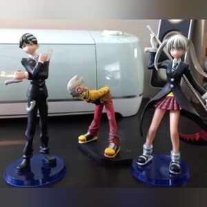Soul Eater Figure Set - Maka Albarn, Soul, Death The Kid